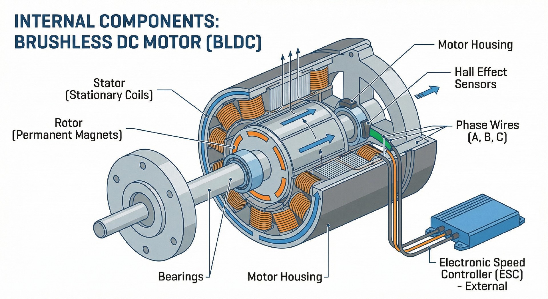 An infographic showing the internal components of a brushless DC motor..png
