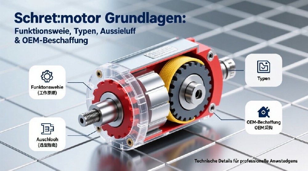 Schrittmotor Grundlagen: Funktionsweise, Typen, Auswahl & OEM-Beschaffung