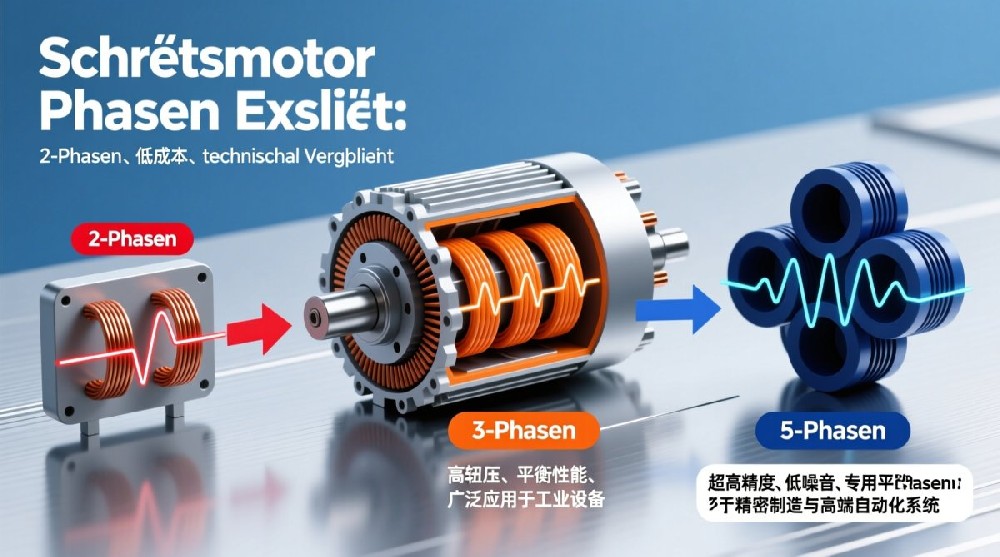 Schrittmotor Phasen erklärt: 2-Phasen vs 3-Phasen vs 5-Phasen im technischen Vergleich